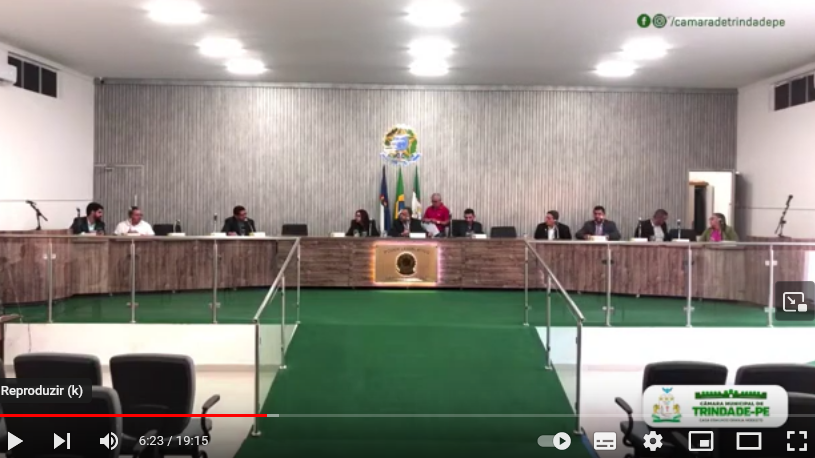  REUNIÃO EXTRAORDINÁRIA DA CÂMARA MUNICIPAL DE TRINDADE-PE